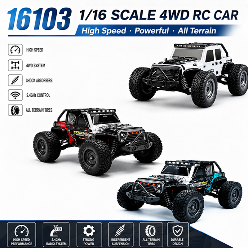 MJX 1/16 2.4G 4WD RC Monster T - Rc Hobby Line recension och pris