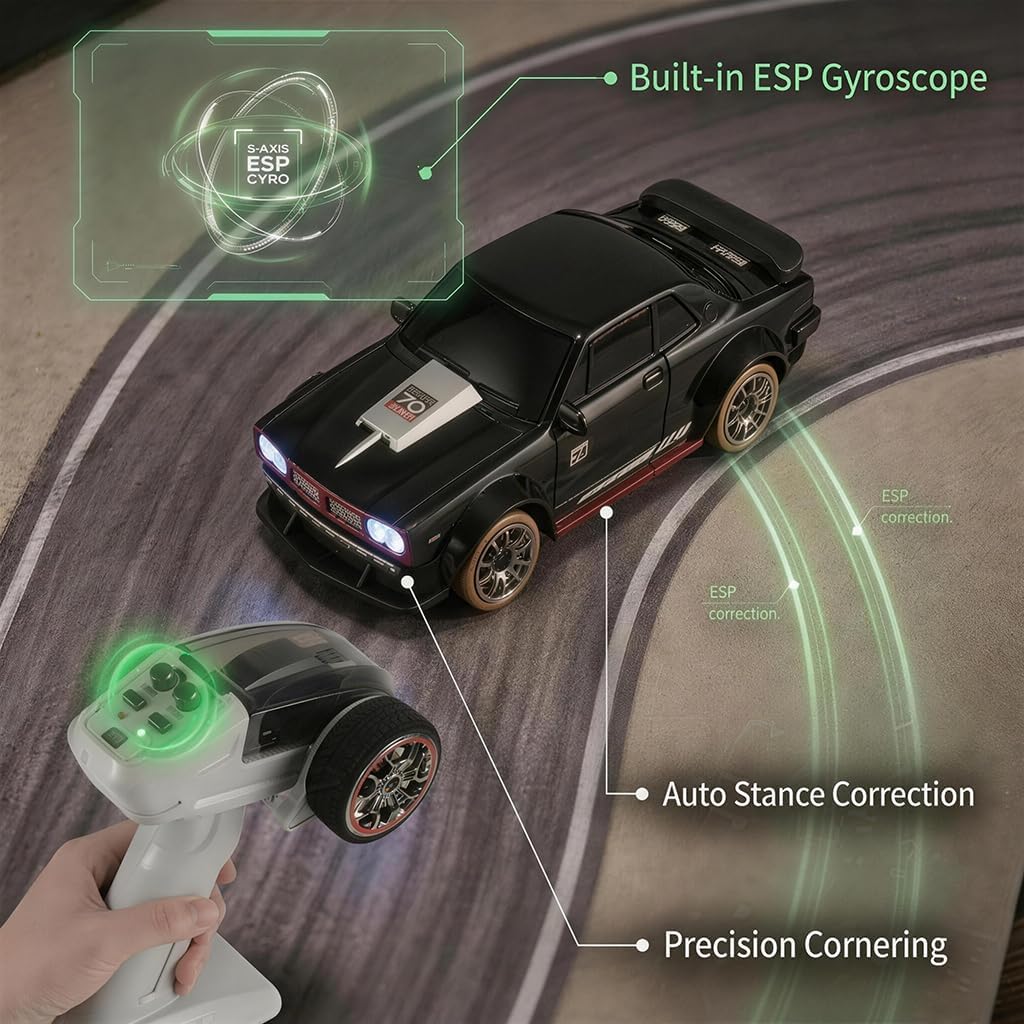 1:64 Scale 4WD RC Drift Car wi - Gyroscope Rc Module recension och pris